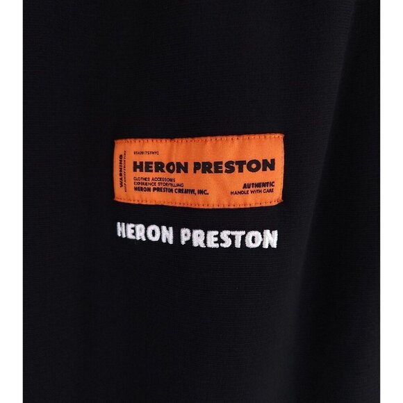 Heron Preston Tapered Printed Loopback Sweatpants Size L Mens Cotton-Jersey - Picture 6 of 15